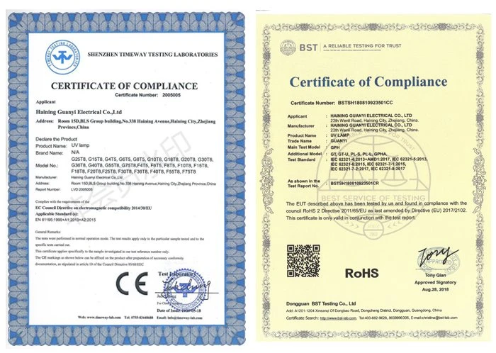certification of GPHA1000T5L